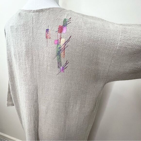 NWT Toofan Hand Painted Artsy Maxi Kaftan Dress Large - Picture 8 of 14